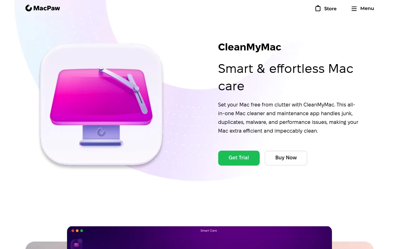 The CleanMyMac page on macpaw.com, as it appeared on 10 September 2026