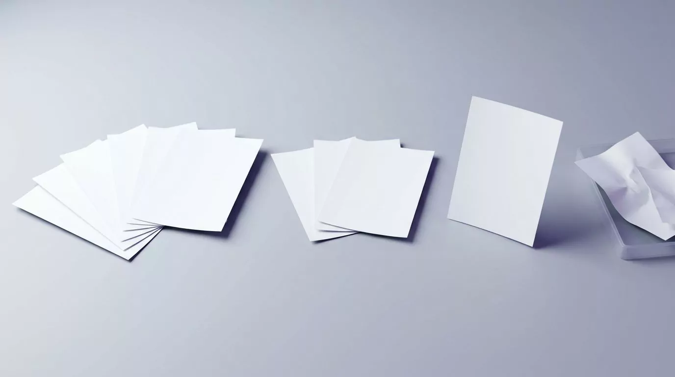 Six photo prints narrowing to one, showing how merging duplicate photos on Mac works