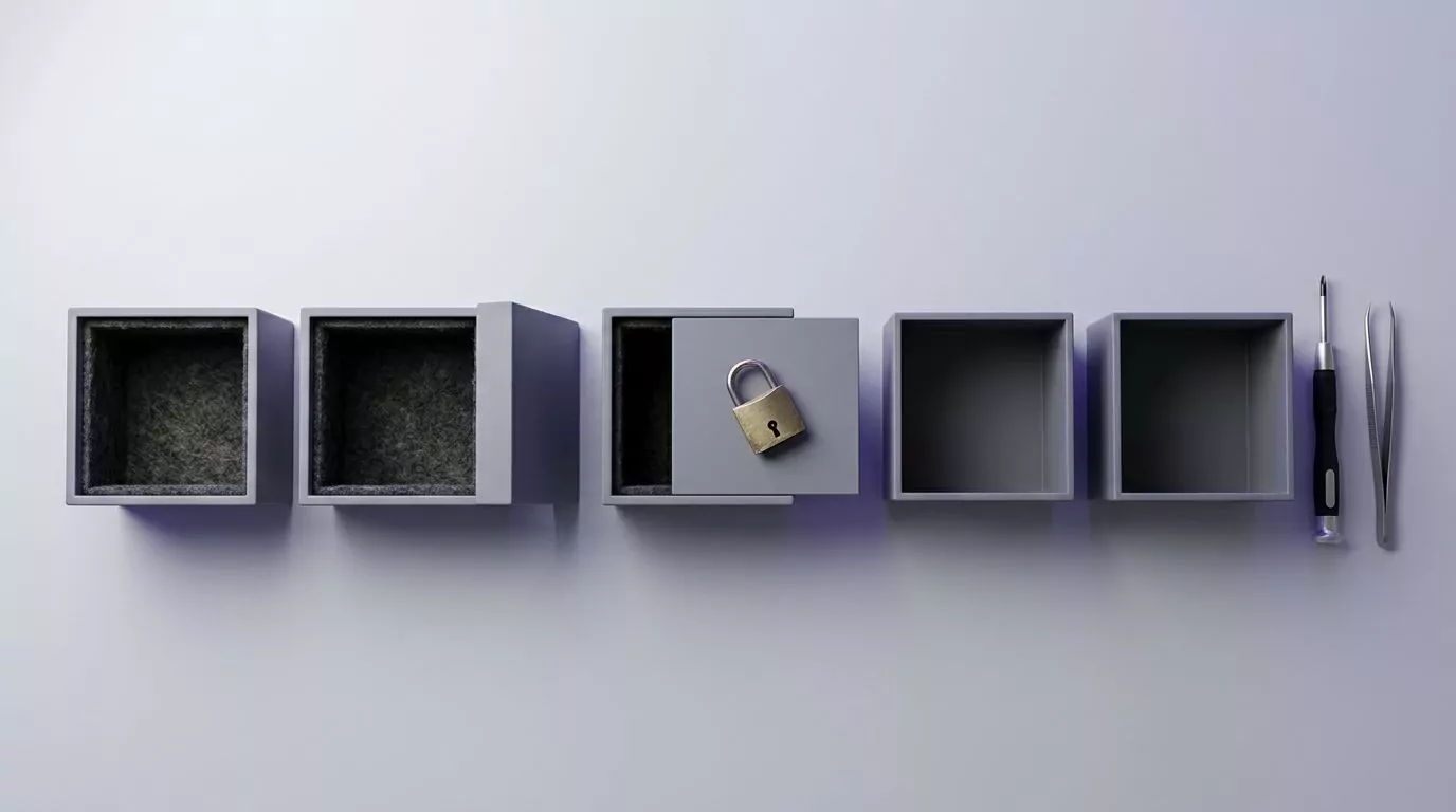 Five boxes from open to padlocked beside hand tools, the free to paid mac uninstaller spread