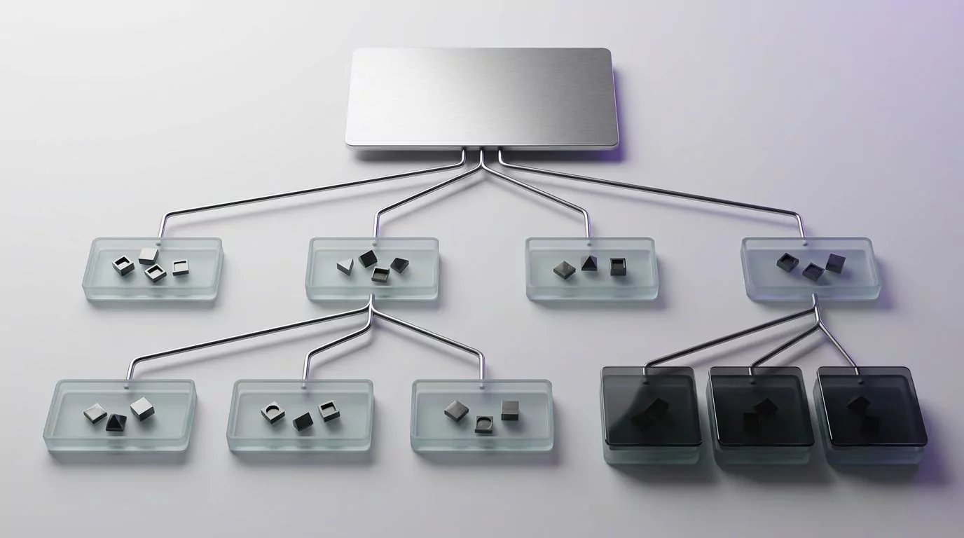 Branching tray diagram of the Library folders to sweep, with three sealed trays macOS protects