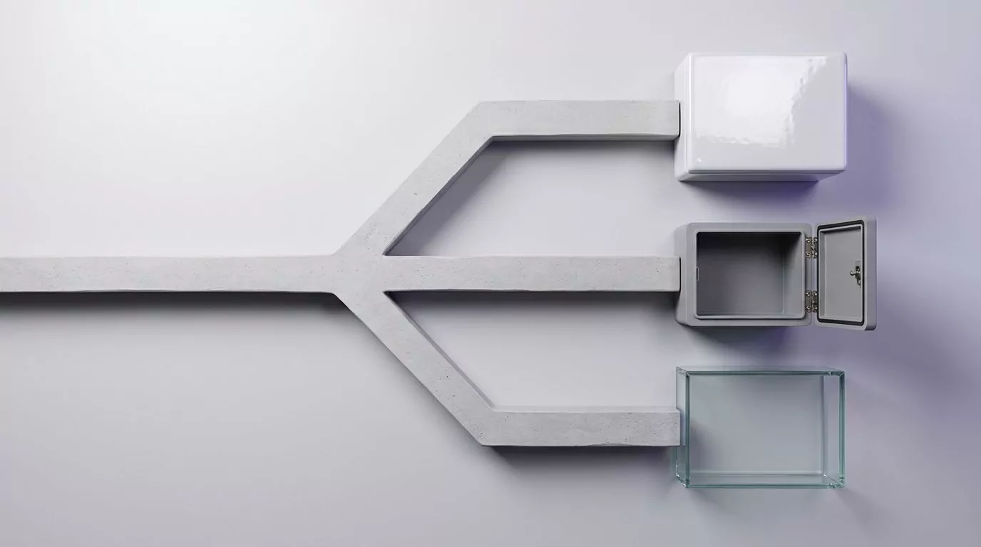 One path splitting into three Mac app removal routes: App Store, vendor uninstaller, Finder